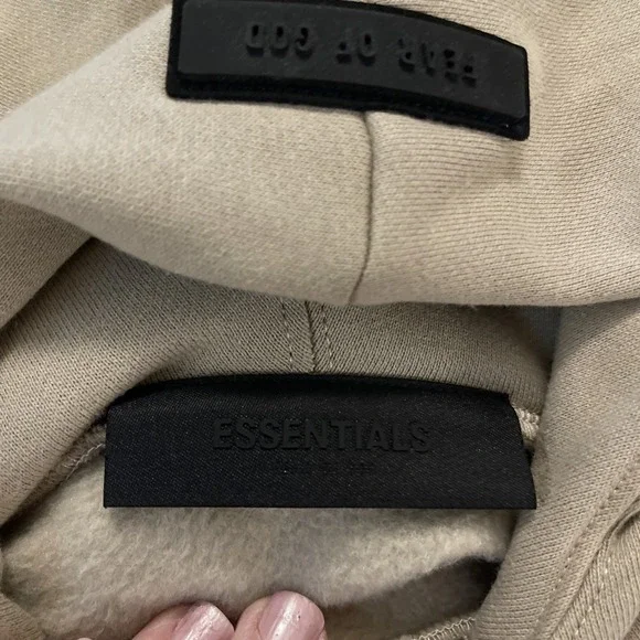 Essentials Beige Hoodie - Picture 4 of 12